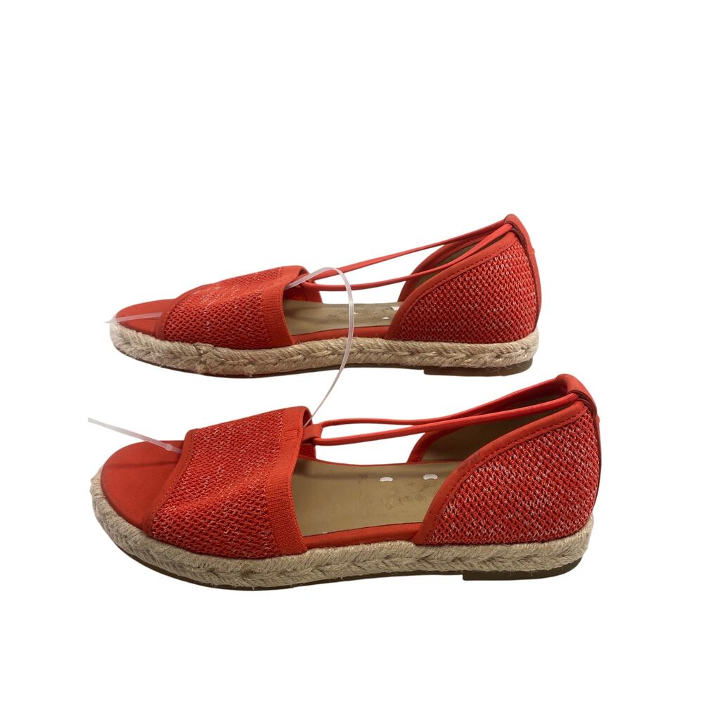 Eileen Fisher Mews, Mesh Orange Size 7 Espadrille Sandals - Picture 4 of 8